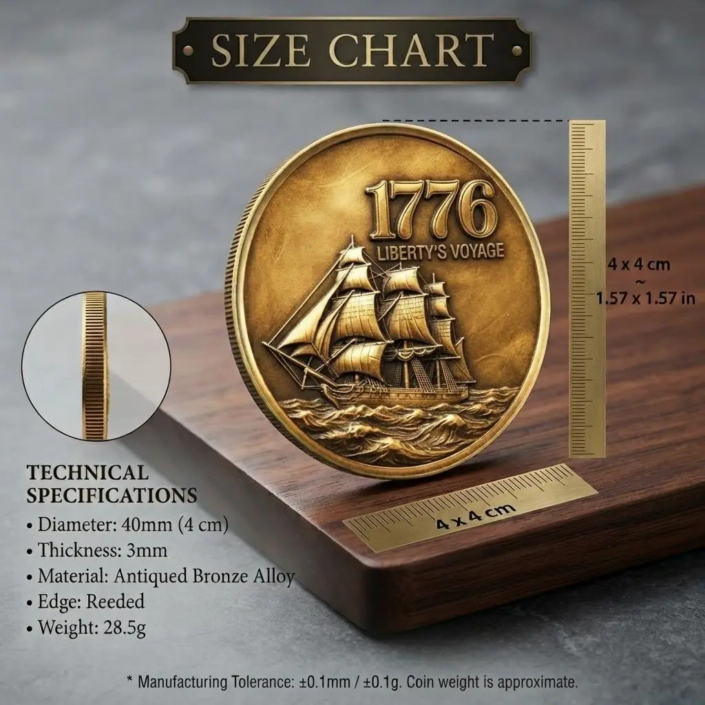 2-sided Metal Coin vintage
