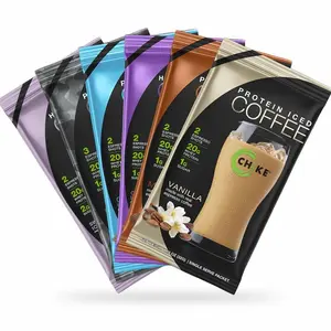 Chike High Protein Iced Coffee Sampler Pack, 20 G Protein, 2 Shots Espresso, 1 G Sugar, Keto Friendly and Gluten Free, 6 Single Serve Packets (packaging may vary)undefined