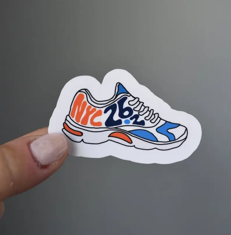 New York Running Shoe Sticker