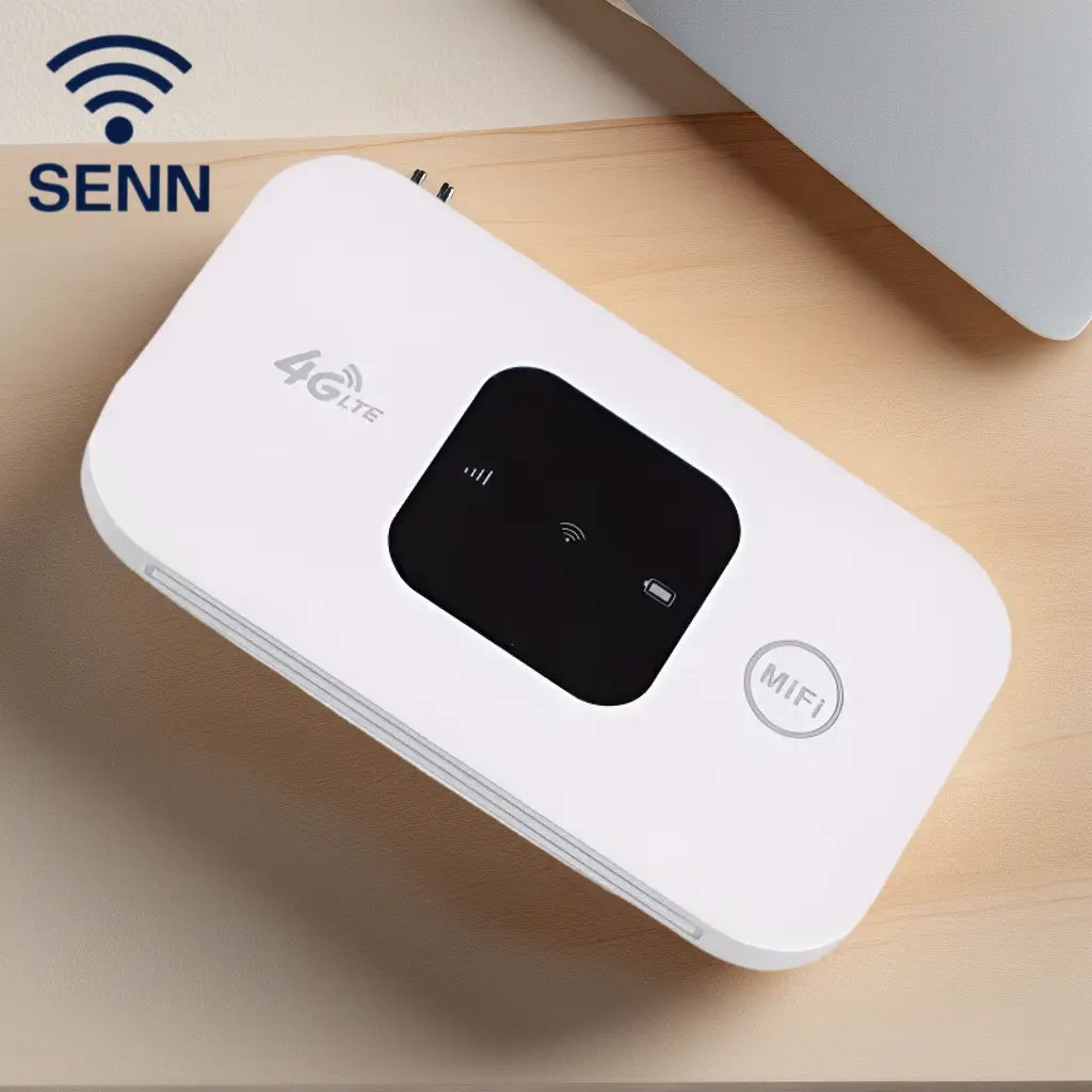 SENN Digital Nomad's Internet Solution - SIM Plug-in card wifi Portable 4G LTE WiFi Router for Remote Work, Video Calls, Coffee Shops, Anywhere You Work