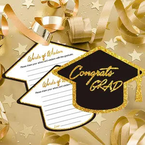 Graduation Advice Cards Set, Positive Message Card, High School & College Grad Party Decorations, Congratulations Greeting Card, Ideal Gift for Students