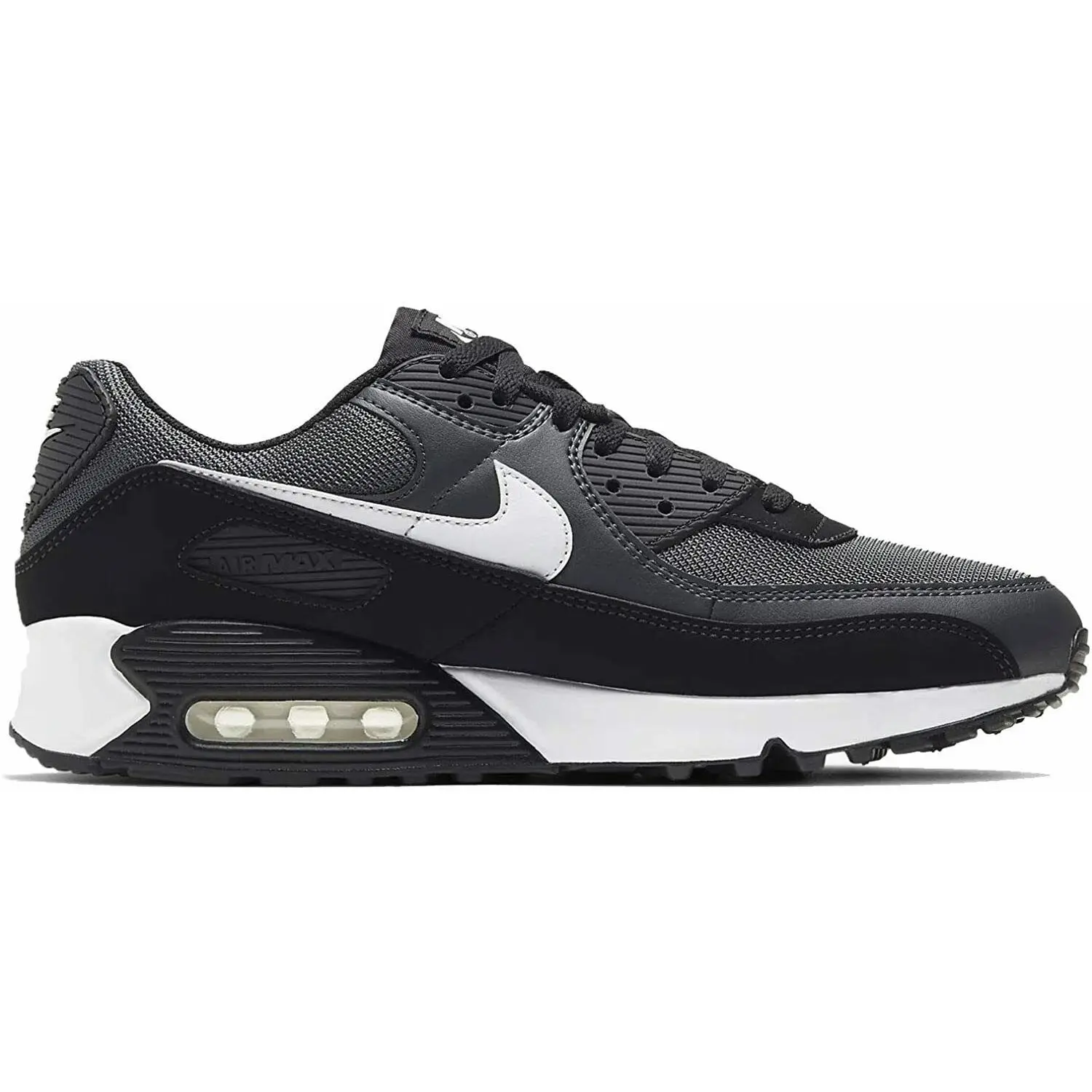 Men's Nike Air Max 90 Iron Grey/White-Dark Smoke Grey (CN8490 002)