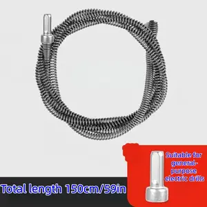 Universal Drain Blockage Electric Plunger, Thickened Kitchen Sink Strainer Spring, Bathroom Pipe Cleaner Tool, Home Plumbing King