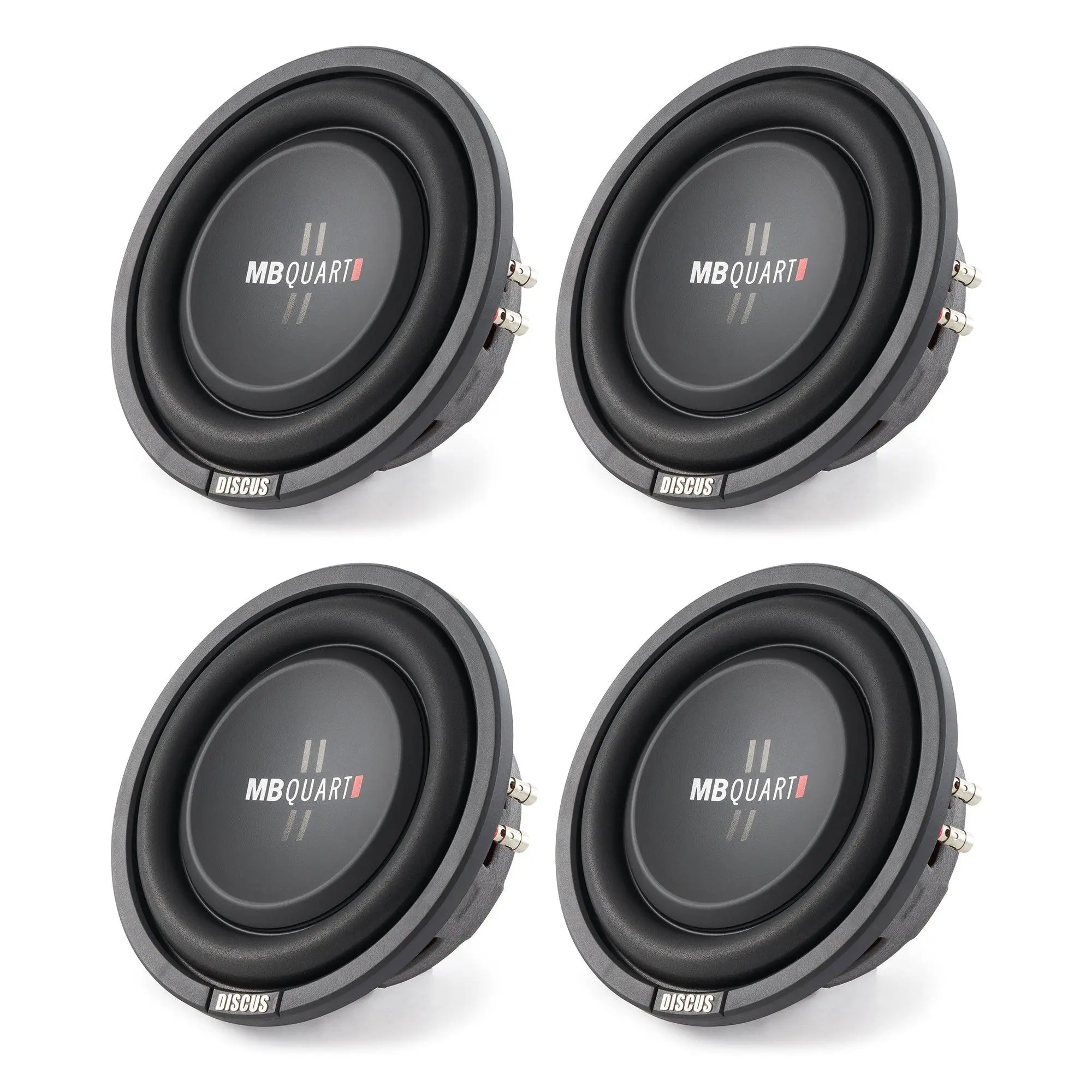 MB Quart DS1-204 400 Watt 8 Inch Shallow Slim Subs DVC Car Subwoofers (Set of 4) MB Quart DS1-204 400 Watt 8 Inch Shallow Slim Subs DVC Car Subwoofers (Set of 4)