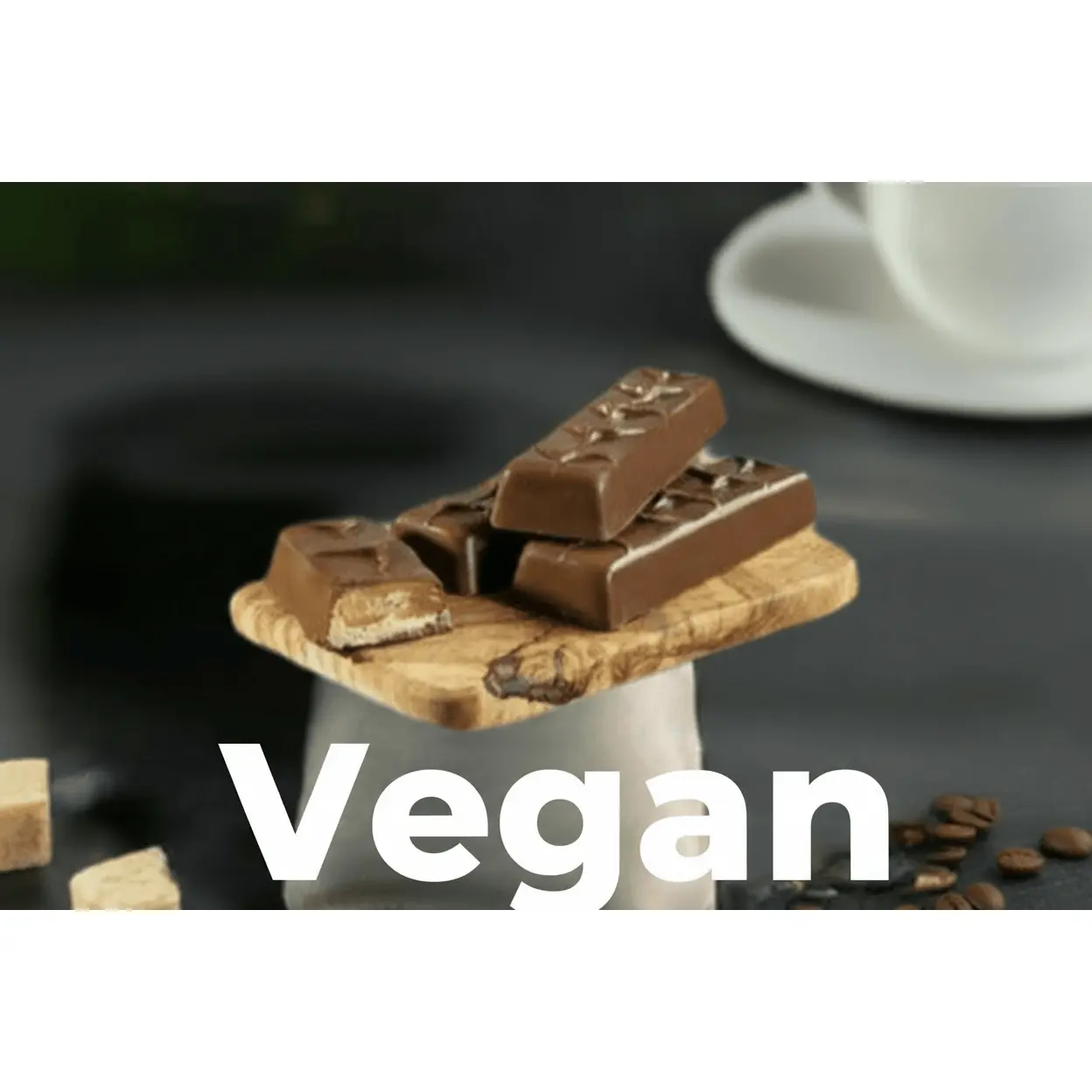 Vegan Dark Chocolate Nougat & Caramel Candy Bar