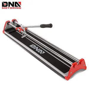 DNA MOTORING 600mm Straight Floor & Tile Cutter, Includes Heavy Duty Carbide Scoring Wheel & Tip, Adjustable Fence Gauge, 1 Cutter, Red
