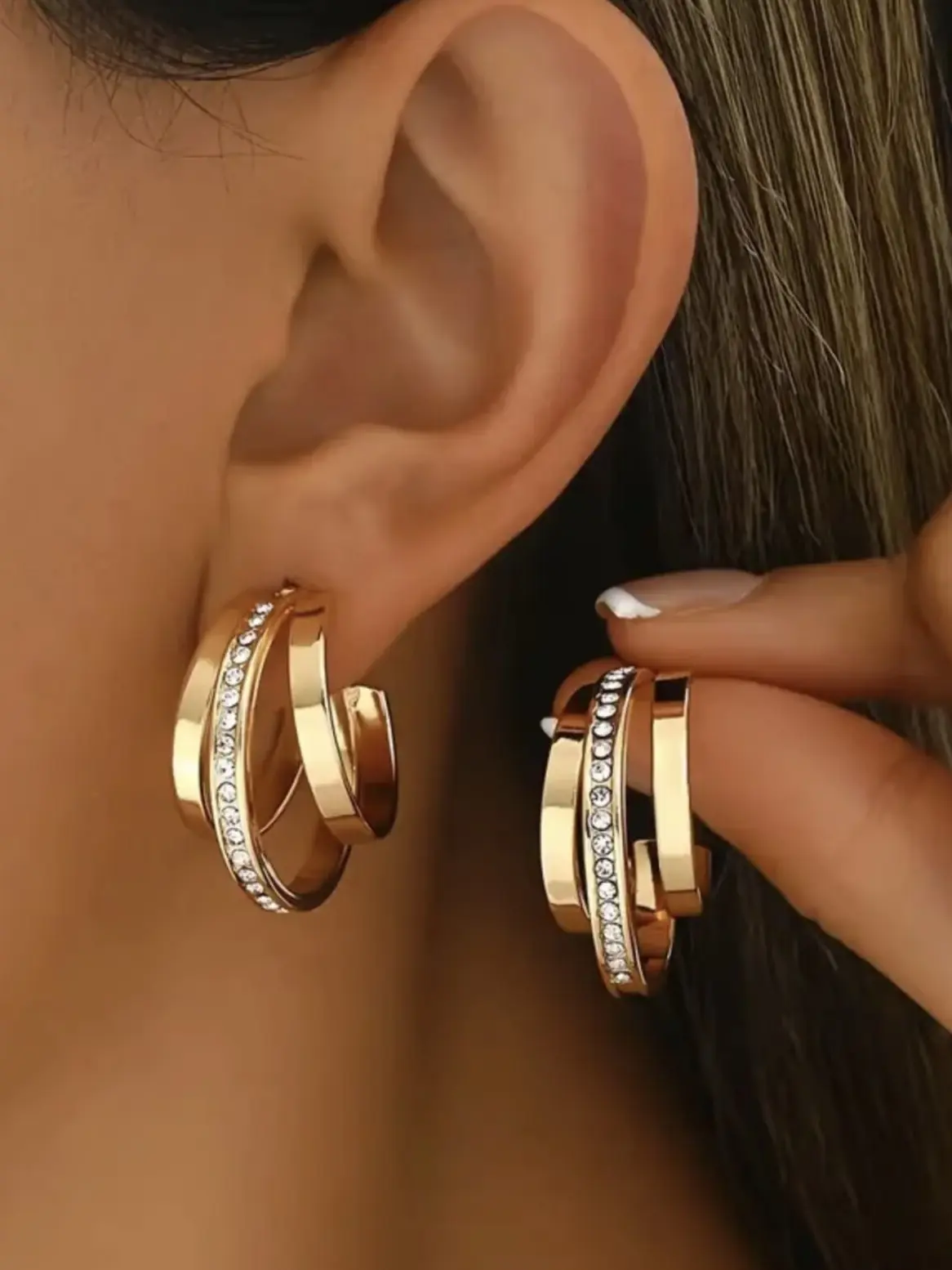 Gold Hoop Earrings for Women,14K Gold Plated Huggie Hoop Earrings for Gifts Thanksgiving Gifts