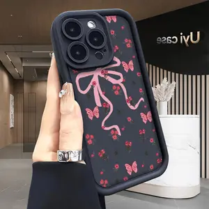 Girly Romance Soft Case for  iPhone 16 16e 17 Air 15 14 13 12 11 Pro Max Plus X XS Shockproof Drop Protection Rugged Durable Silicone Cover