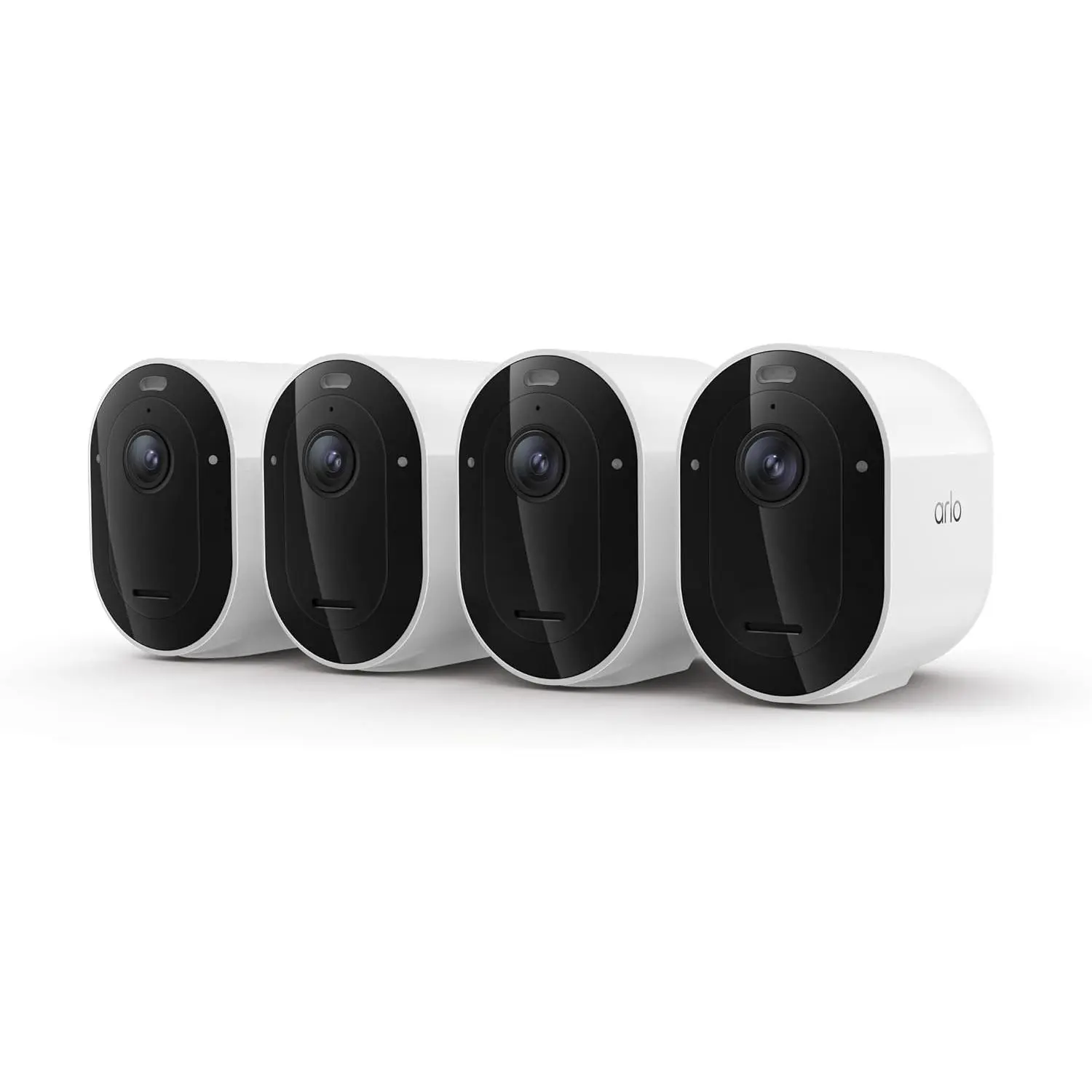Arlo Pro Wireless Security Camera 2K HDR (6th Gen) - 4-Cam | 2K HDR video; Wireless outdoor; Rechargeable removeable battery; AI detection; Emergency Response; 1-mo Secure plan incl.