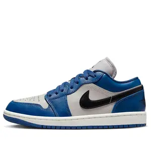 (WMNS) Air Jordan 1 Low 'Gray Navy Blue Black' DC0774-402