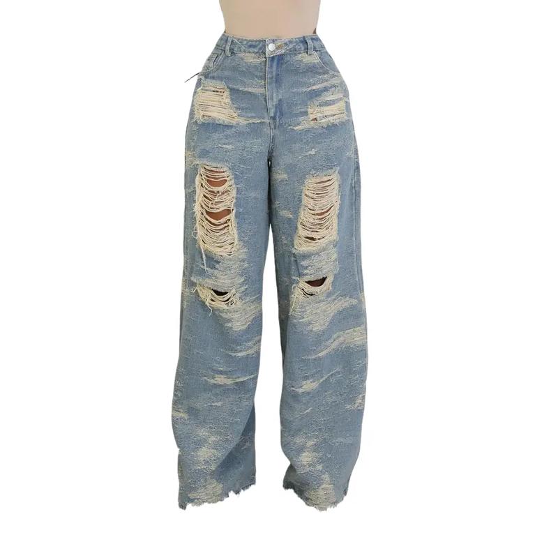 Jeans casual pant comfy unique embroidery versatile denim inside winter bottom casual jean mid rise high waist baggy purple denim trouser y2k jean