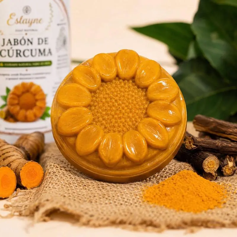 Turmeric and Licorice Artisan Bar Soap - 4 oz (113 g) Botanical Cleansing, Gentle Daily Brightening, All Skin Body Care Bath Essential Hygiene Product