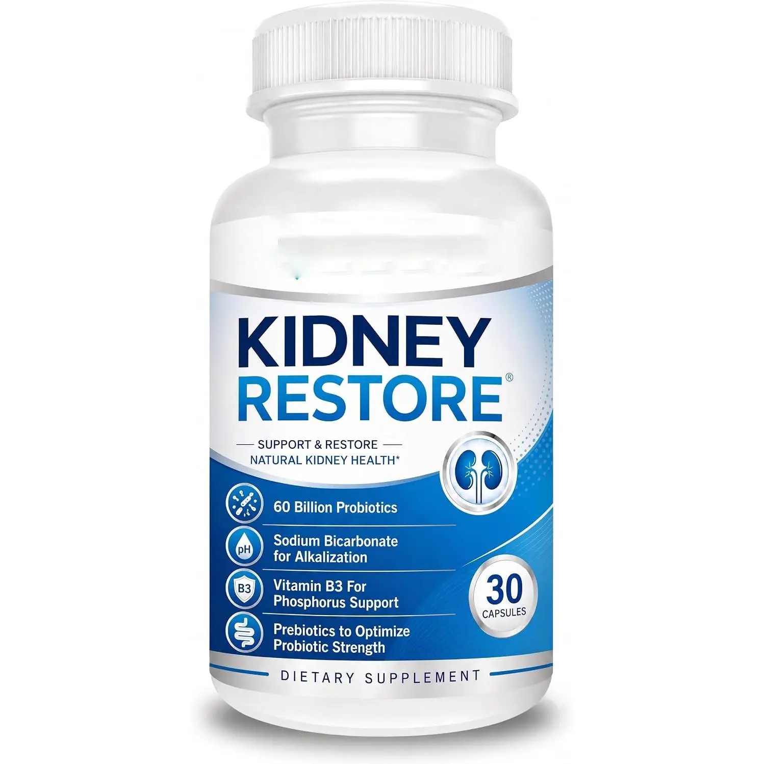 Kidney Cleanse Detox & Repair - Formulated by Kidney Health Expert Living w/Transplant - US Made Kidneys Support Supplement, Detox, Flush - Renal Vitamins 60 Capsules