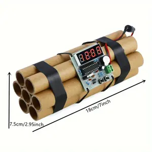 【Quick delivey】 Film Props For Movie Gag Gift Joke, Prank Dynamite Kit For Kids Pretend Explosive Toy, Fake Dynamite Weapons Military Army Role Play Toy For Halloween Christmas Decorations