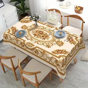 Jit Is A Bohemian Patterned Tablecloth Made of Easy To Clean Polyester Fabric, Suitable for Restaurants, Parties, Buffets, and Weddings. It Is Machine Made,