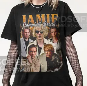 Limited Jamie Campbell Bower Vintage T-Shirt, Gift For Women and Man Unisex T-Shirt