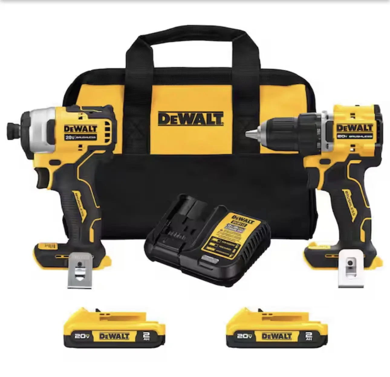 DEWALT ATOMIC 20V MAX Brushless 2-Tool Combo Kit (DCK225D2)