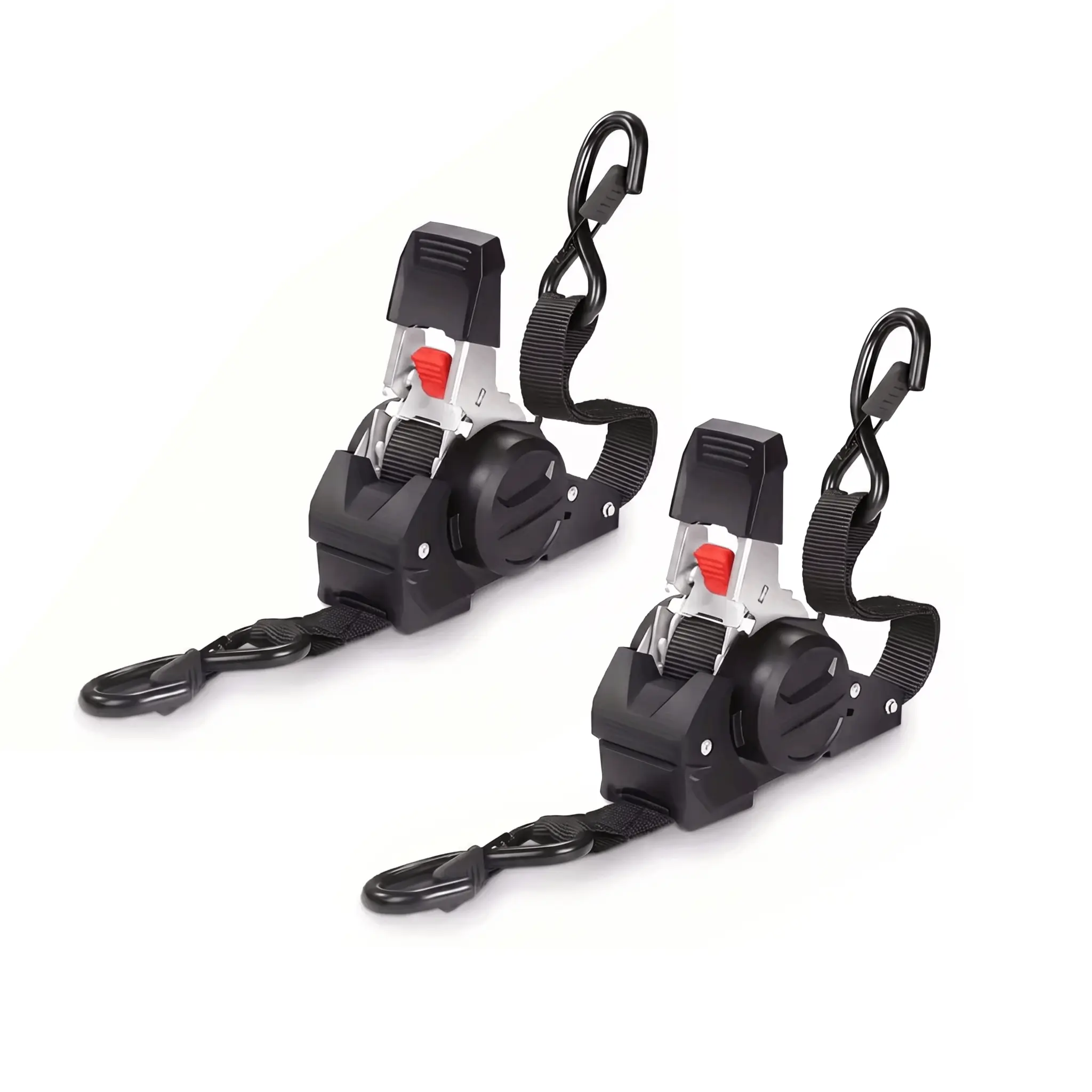 Retractable Ratchet Straps 1IN X10FT, Ratchet Straps 1500 lbs Heavy Duty, Automatic Self Retracting Tie Down Straps for Trucks, Trailers, Motorcycles