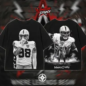 RingsideLegacy – Maxx Crosby #98 Mad Maxx V1 100% Cotton T-Shirt (Made In US), Defensive Beast Shirt, Game Day Football Outfit, Prime Time Football Tee, Gift For Football Fans, Sports Graphic Tee