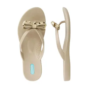 Oka-B Studded Bow Thong Sandals - Chase
