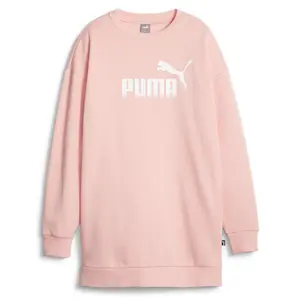 PUMA Womens Essentials Crew Dress Long Sleeve Dress Casual Casual - Pink