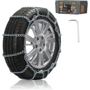 Snow Chains for Pickup , SUVs, Light , Heavy Duty Quick Fit & Easy Installation,   CAM Tightener Tire Traction Chain, Set of 2 (HPC1134)