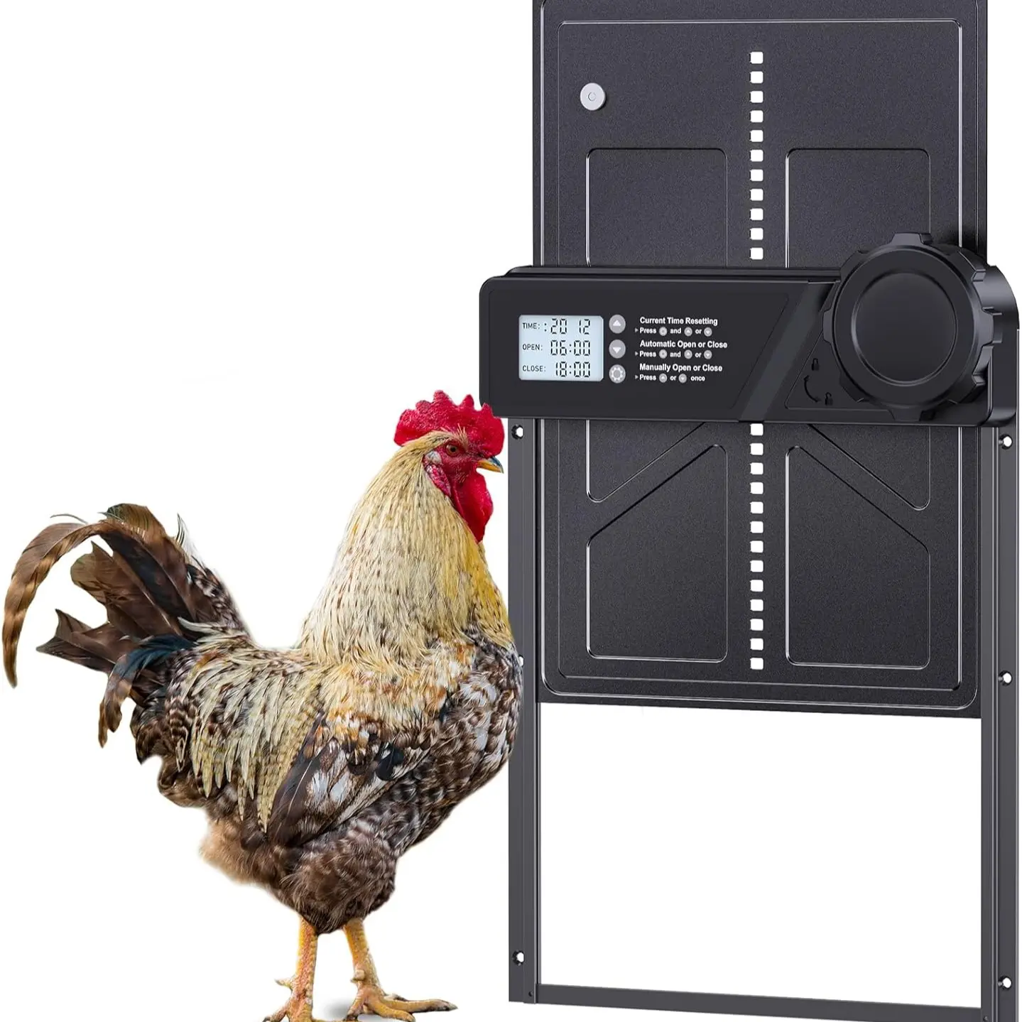 Automatic Chicken Coop Door, Smart Timer Control, Anti-Trap Sensor ...