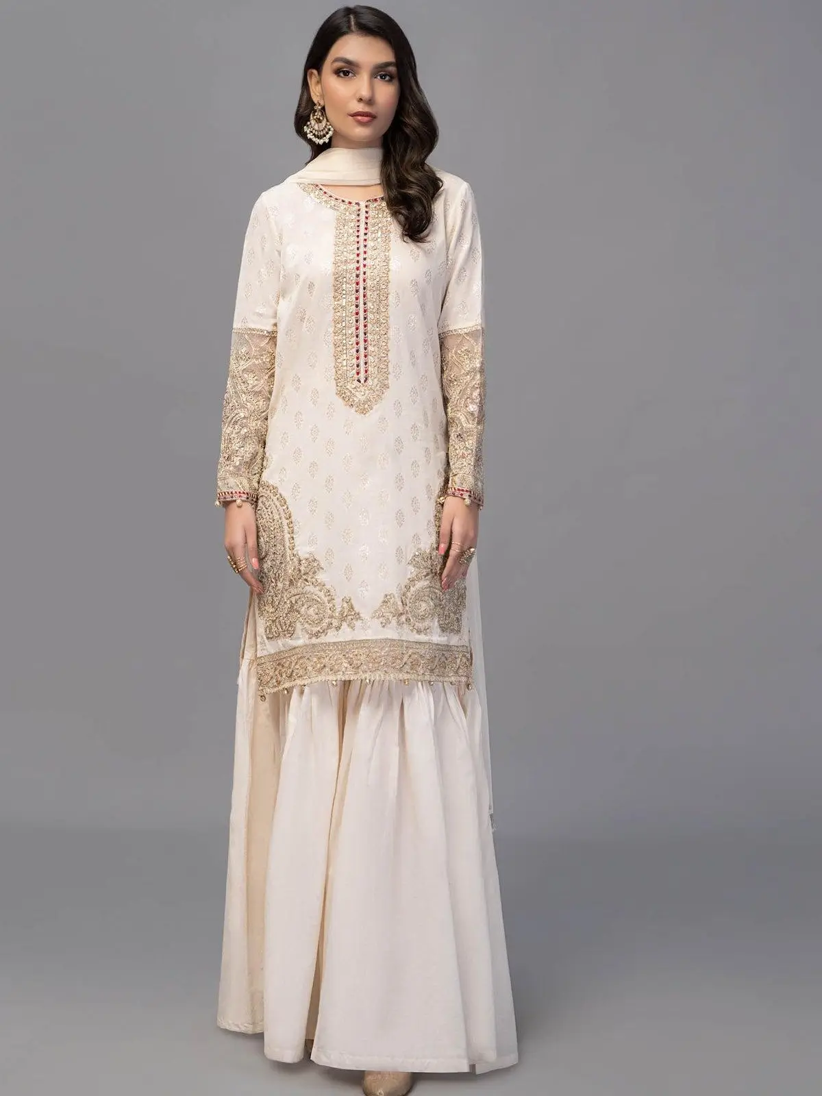 Maria.B. Suit Off White DW-EF23-24 Large