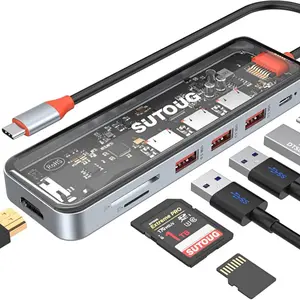 Multiport USB-C Hub with 4K HDMI 7-in-1 High-Tech USB-C Hub