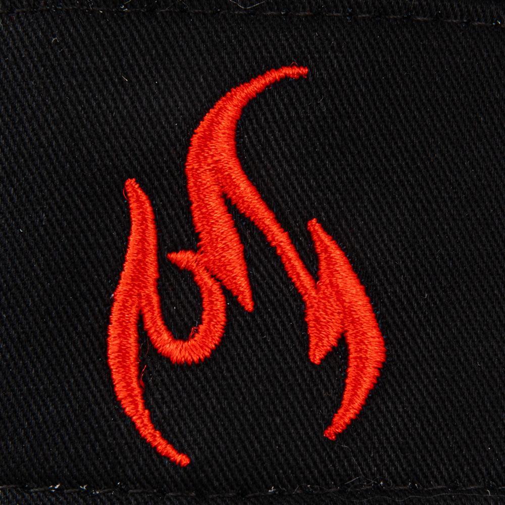 Outdoor sun protection, sunshade, UV protection wig baseball cap, men's and women's embroidered flame truck driver hat, hot-selling new style in Europe and America.