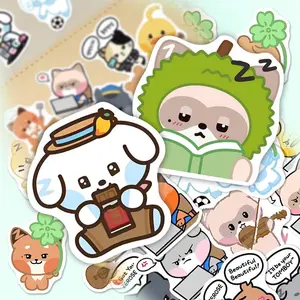 54 Cute Animal Stickers for Backpacks, Pencil Cases, Keychains, Adorable Small Animal Decals, Perfect for Kids and Adults