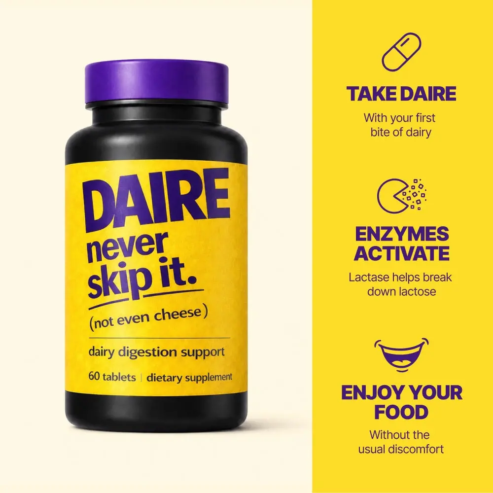 DAIRE Lactase Enzyme Tablets