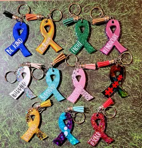 Awareness Ribbon Keychain