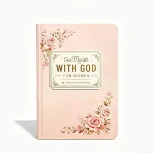 One Minute with God for WoMen, 365 Days Devotional Journal, Portable Daily Reflections NoteBook, Perfect Gift for Holidays Birthdays Christmas New Year, Self Improvement Journal