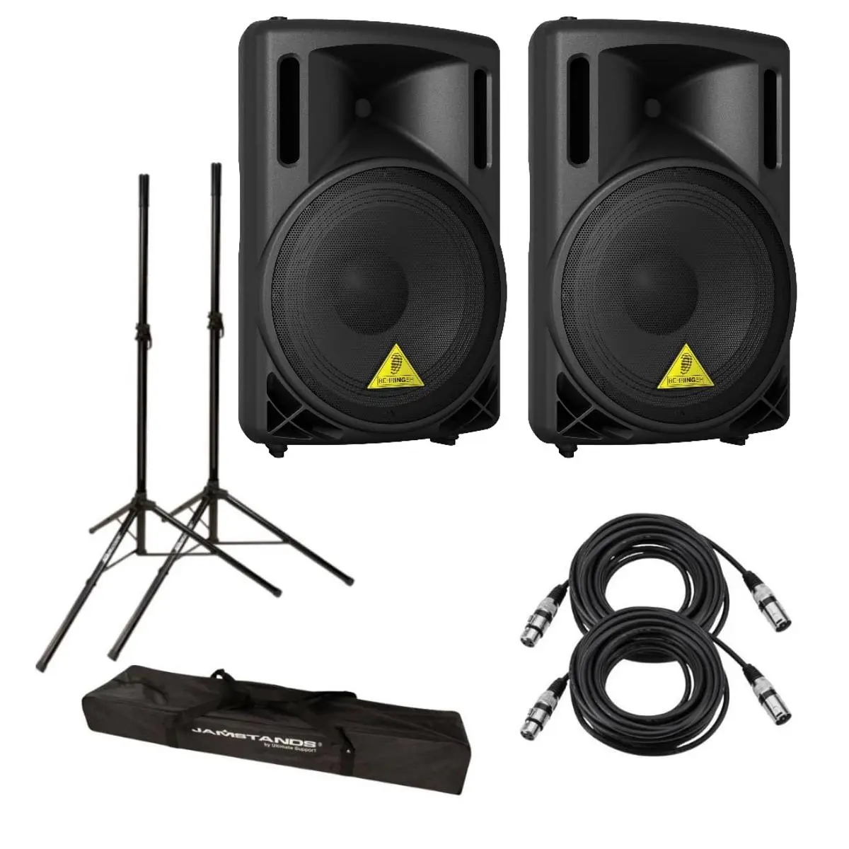 Behringer EUROLIVE B212D 550W 2-Way PA Speaker System With Accessory Bundle