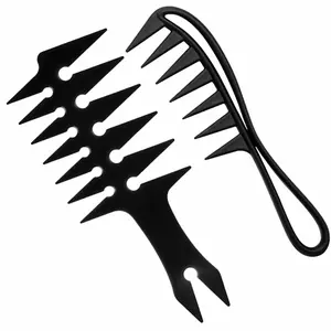 2-Piece Men's Texturizing Comb Set, Dual-Sided Styling Brush, Oil Hair Comb, Hair Styling Tools, Ideal for Professional Salons and Barbers