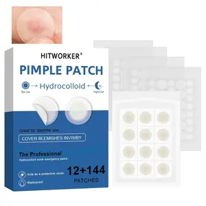 156pcs Water Gel Transparent Acne Patches, Gentle Non-Irritating Concealer Round Care Acne Stickers, Skin Repair & Treatment