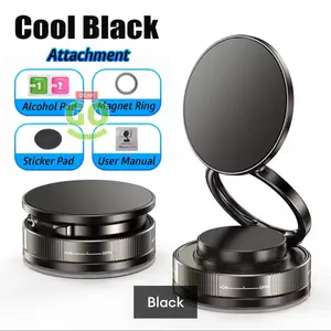 Adjustable Vacuum Magnetic Phone Stand, Magsafe Suction Mount, Portable Car Holder, Compatible with iPhone 11+, Makeup/gym Mirror Scene, Universal Smartphone Holder