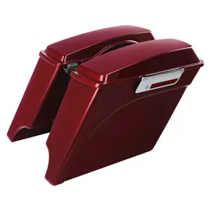 TCMT 5" Stretched Extended Hard Saddle Bags For Harley Electra Road Glide 1993-2013