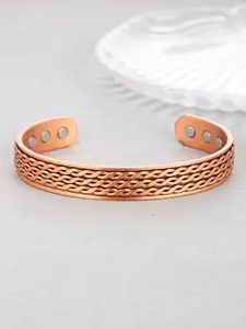 Handmade Pure Copper, Elegant Twisted Design, Unisex Adjustable Jewelry Gift, Street Style, All Seasons, Copper Bracelets