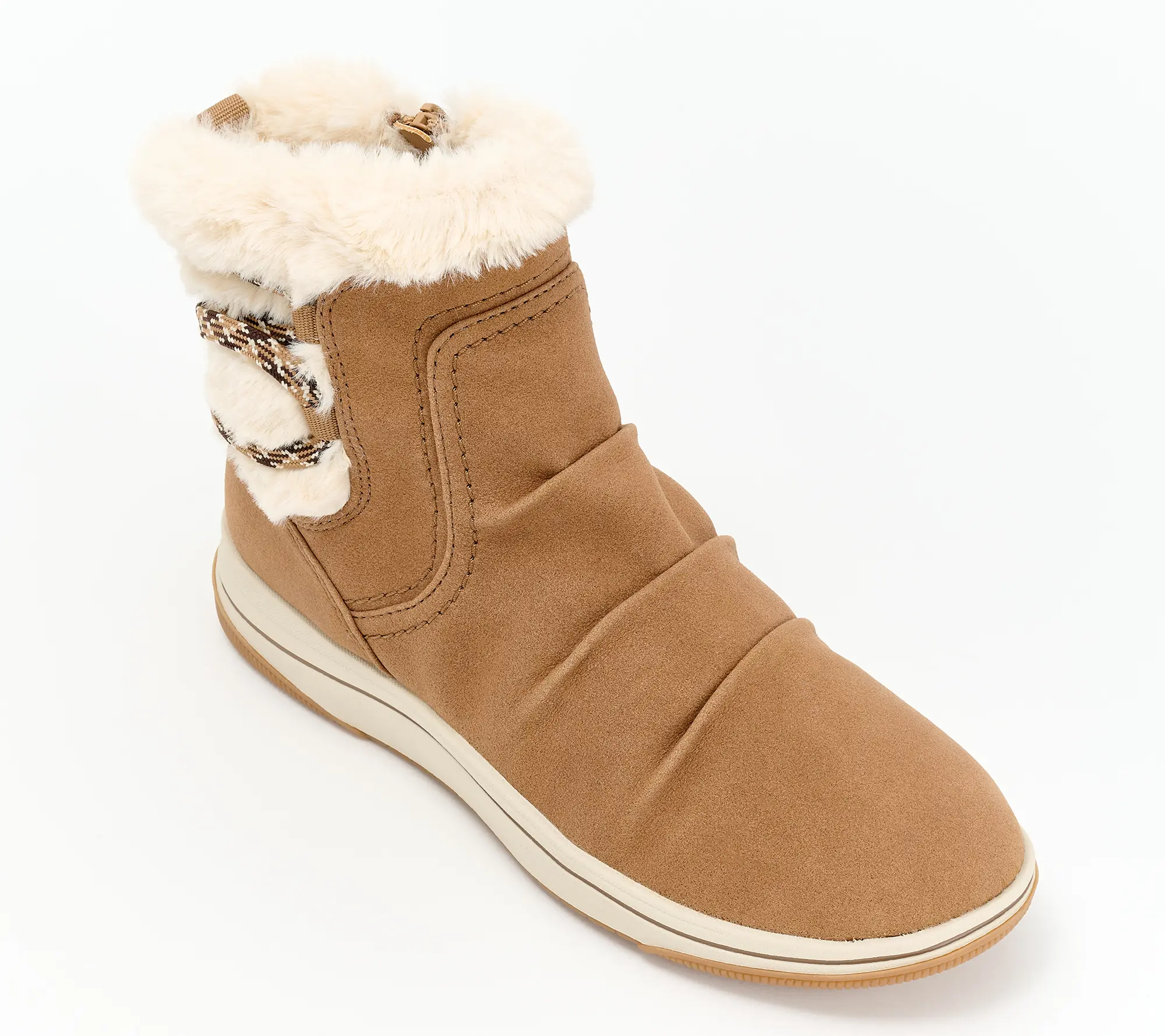 Clarks Cloudsteppers Faux Fur Ankle Boots - Breeze Cozy Clarks Cloudsteppers Faux Fur Ankle Boots - Breeze Cozy