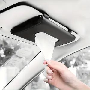 Car Visor Tissue Holder, Premium Sun Visor Napkin Box for Car, Backseat Tissue Case, Car Interior Storage Organizer Accessory