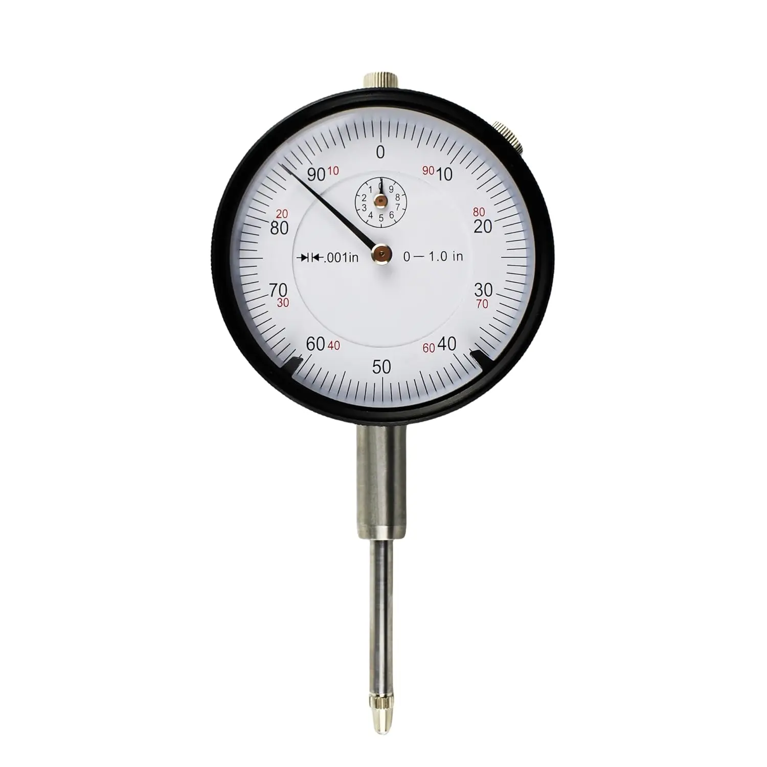 HFS(R) 0-1" Dial Indicator Lathe Tool High Precision, 1" Measuring Range, 0.001" Graduation Interval