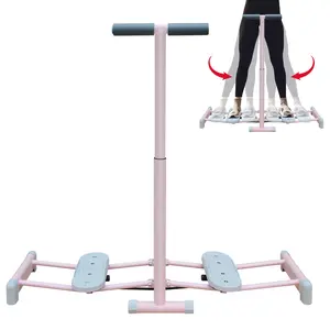 FIZCKEOM Foldable Ski Machine Trainer - 4-Level Adjustable Height Ski Simulator with Non-Slip Pedals, Heavy Duty 550lbs Capacity Pelvic Floor Muscle Trainer for Home Gym Exercise Equipment