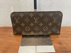Pre-owned Louis Vuitton Monogram Canvas Small Leather Goods Preloved Monogram Frill Insolite Long Wallet CA0190