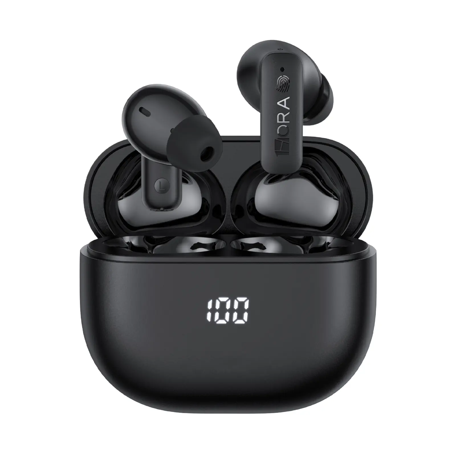 1Hora AUT211 Premium Bluetooth BT 5.4 Active Noise Cancellation Wireless Earbuds, High-Quality Audio Headphones with Stable Connection, Built-in Bat.