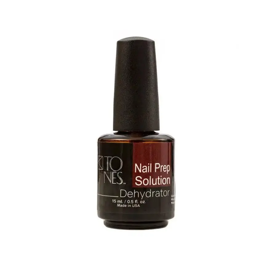 Tones Pro Dehydrator Nail Prep Solution - Quick-Drying Formula for Flawless Application & Enhanced Adhesion - Essential for Manicures & Acrylic Gels - 0.5 fl oz Cosmetic Moisture