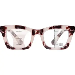 Progressive Reading Glasses for Women Oversized Spring Hinges Progressive Computer Readers Blue Light Blocking