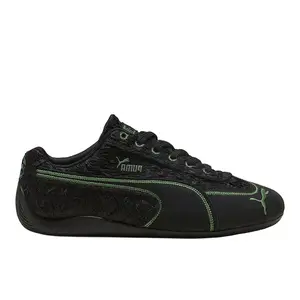 PUMA Womens X Wicked Speedcat Elphie Lace Up Sneakers Shoes Casual - Black