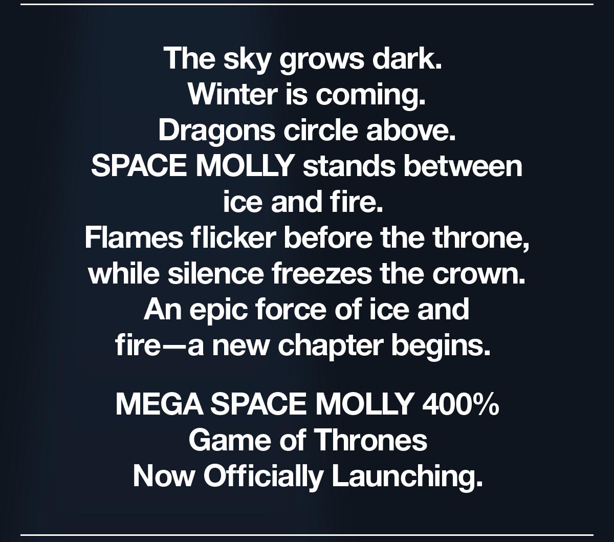 POP MART MEGA SPACE MOLLY 400% Game of Thrones